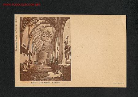 Postales: Postal de LEON: San Marcos. Claustro (Thomas num.9) - Foto 1