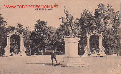 Cartoline: TARJETA POSTAL DE LA GRANJA.(SEGOVIA) LAS OCHO CALLES.