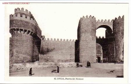 Postales: AVILA PUERTA DEL ALCAZAR , P8575