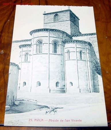 Postales: ANTIGUA POSTAL DE AVILA - IGLESIA DE SAN VICENTE