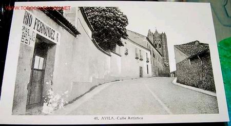 Postales: ANTIGUA POSTAL DE AVILA - CALLE ARTISTICA  - FOTO ROISIN