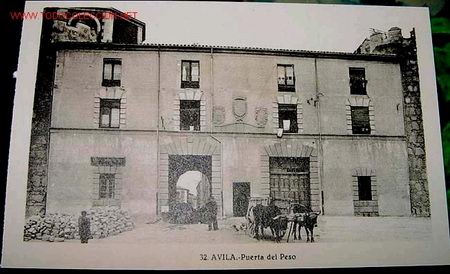 Postales: ANTIGUA POSTAL DE AVILA - PUERTA DEL PESO