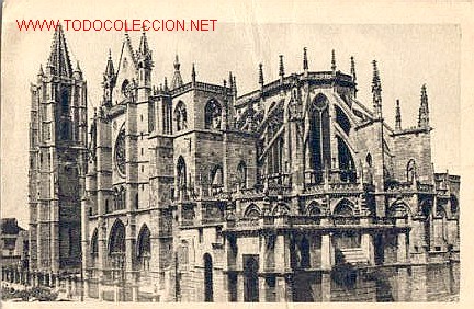 Postales: LEON, CATEDRAL, PARTE ESTE - Foto 1