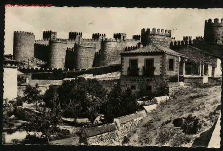 Postales: Antigua Postal :  AVILA, MURALLAS. Heliotipia Artistica Espa&ntilde;ola  N&ordm; 53