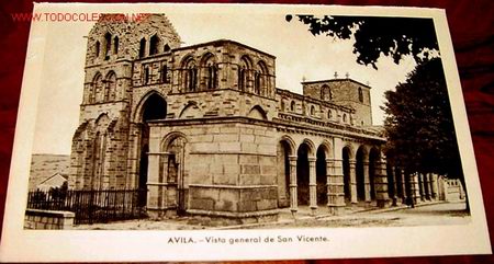 Postales: ANTIGUA POSTAL DE AVILA - VISTA GENERAL DE SAN VICENTE