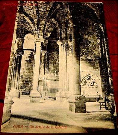 Postales: ANTIGUA POSTAL DE AVILA - UN DETALLE DE LA CATEDRAL