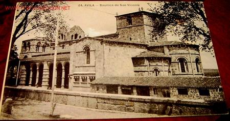 Postales: ANTIGUA POSTAL DE AVILA - BASILICA DE SAN VICENTE
