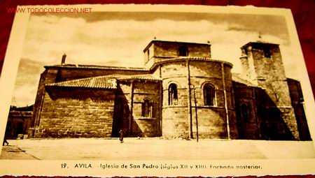 Postales: ANTIGUA POSTAL DE AVILA - IGLESIA DE SAN PEDRO FACHADA POSTERIOR