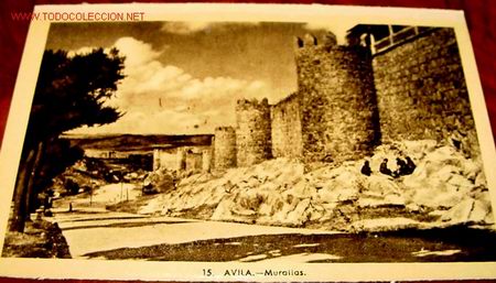 Postales: ANTIGUA POSTAL DE AVILA - MURALLAS