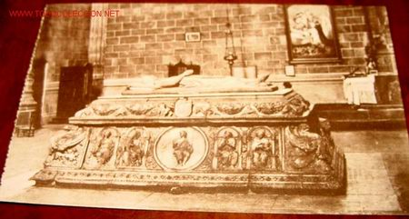 Postales: ANTIGUA POSTAL DE AVILA - MONASTERIO DE STO TOMAS SEPULCRO DEL INFANTE DON JUAN HIJO DE LOS REYES CA