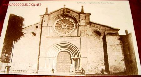 Postales: ANTIGUA POSTAL DE AVILA - IGLESIA DE SAN PEDRO
