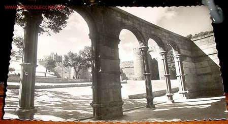 Postales: ANTIGUA POSTAL DE  AVILA - CLAUSTRO DE LA BASILICA DE SAN VICENTE - GARCIA GARRABELLA