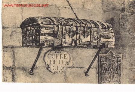 Postcards: Postal de Burgos. Cofre del Cid. A&ntilde;o 1909.