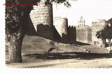 Postales: Postal de Avila, detalle de las murallas.