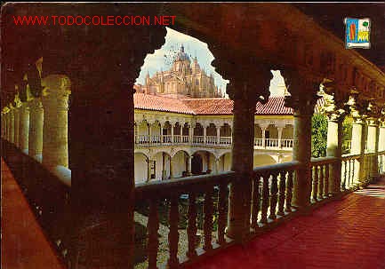 Postkarten: SALAMANCA -38.CLAUSTRO alto del Convento de las Due&ntilde;as.Circulada.