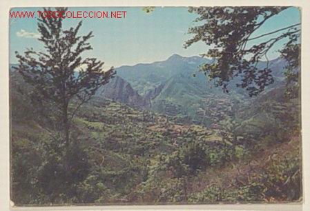 Postales: 4-OSEJA DE SAJAMBRE-LEON-VISTA DEL VALLE DESDE EL MIRADOR DE LOS PORROS.No circulada.