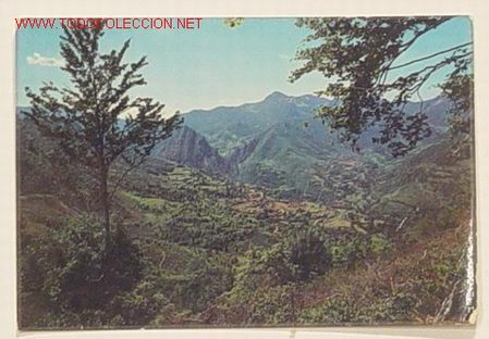 Postales: 4-OSEJA DE SAJAMBRE-LEON.VISTA DEL VALLE DESDE EL MIRADOR DE LOS PORROS.No circulada.