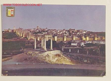 Postales: 27 - AVILA - VISTA GENERAL - NOCTURNA . No circulada .
