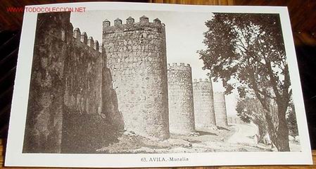 Postales: ANTIGUA POSTAL DE AVILA - MURALLA - ED. L. ROISIN