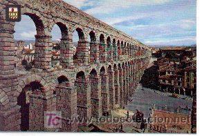 Postales: 7-1025. Postal Acueucto de Segovia. Dominguez n&ordm; 31