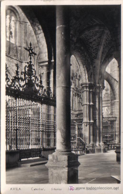 Postales: AVILA - CATEDRAL. INTERIOR - MANIPEL N&ordm; 42.-