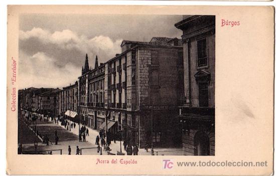 Postales: BURGOS. ACERA DEL ESPOLON - Foto 1