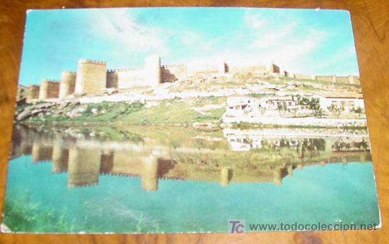 Postales: ANTIGUA FOTP POSTAL DE AVILA - VISTA GENERAL DE MURALLAS - CIRCULADA.