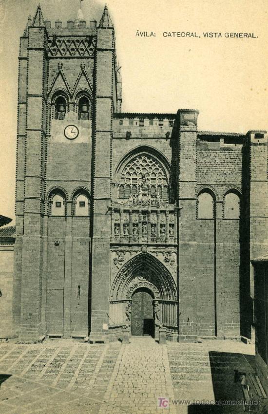 Postales: AVILA.- Catedral, Vista general