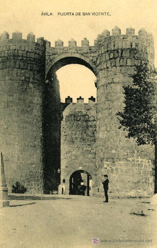Postales: AVILA.- Puerta de San Vicente