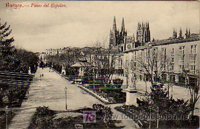 Postales: BURGOS. PASEO DEL ESPOL&Oacute;N. - Foto 1