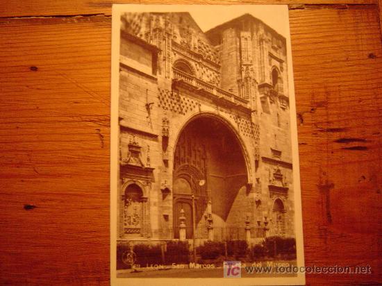 Postales: Postal de Leon-1611- San Marcos- Puerta del Museo