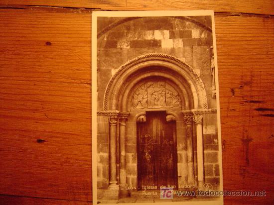 Postales: Postal de Leon Iglesia de San Isidoro 1618 Puerta del Perdon