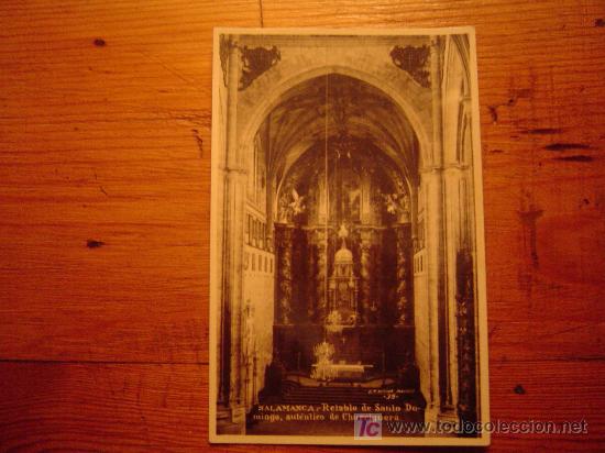 Postales: Postal de Salamanca-39 Retablo de santo domingo , autentico de Chirriguerra