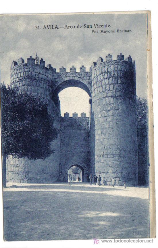 Postales: Avila - Arco de San Vicente