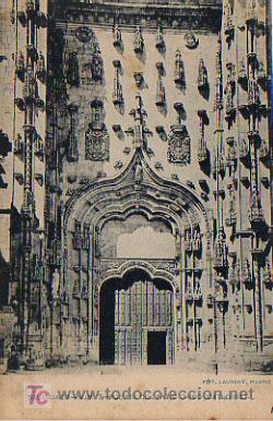 Postales: SALAMANCA.PUERTA DEL PATIO CHICO (CATEDRAL). FOT. LAURENT. N&Uacute;M 7.