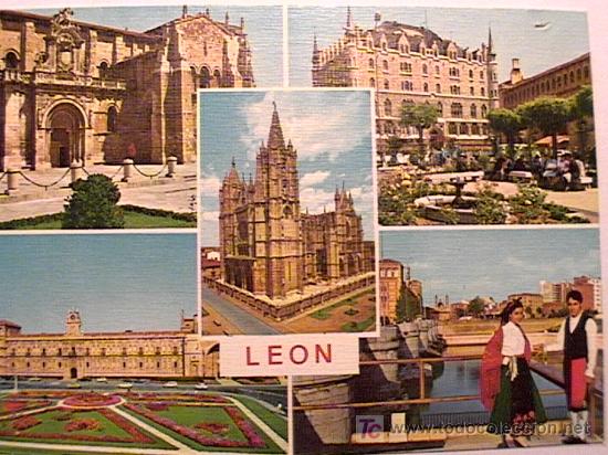 Postales: POSTAL DE LE&Oacute;N DE LOS A&Ntilde;OS 70 - Foto 1