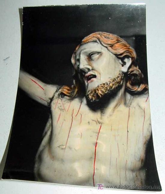 Postales: ANTIGUA FOTO POSTAL DE LEON - CRISTO DE MARFIL, MUSEO DE LA CATEDRAL, ED. LUJO - ED. ARTIGOT - SIN C