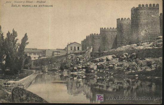 Postales: POSTAL ANTIGUA : AVILA - Murallas Antiguas