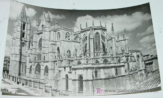 Postales: ANTIGUA FOTO POSTAL DE LEON - 8 - CATEDRAL - EDICIONES ARTIGOT - SIN CIRCULAR