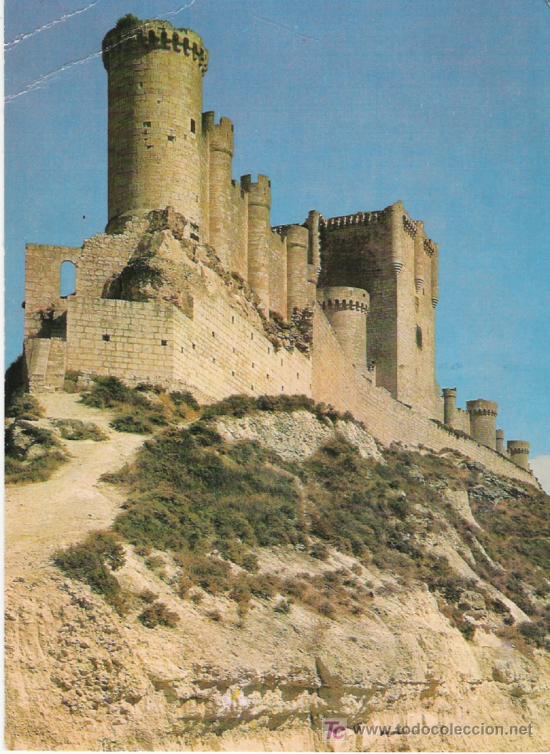 Postales: PE&Ntilde;AFIEL BONITA Y RARA POSTAL DEL CASTILLO    20x  14,5  Cm.