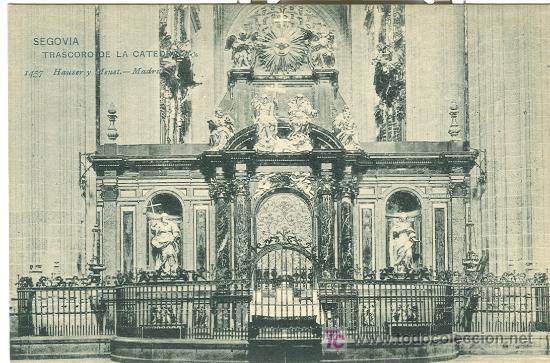 Postales: SEGOVIA. TRASCORO DE LA CATEDRAL. - Foto 1