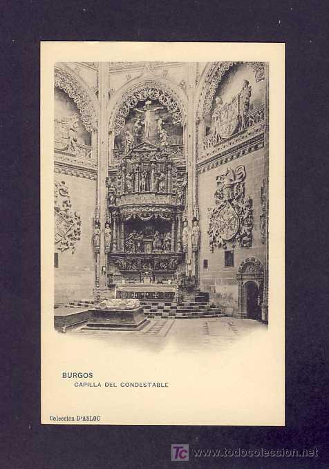 Postales: Postal de BURGOS: Capilla del Condestable (Asloc). Estado impecable - Foto 1