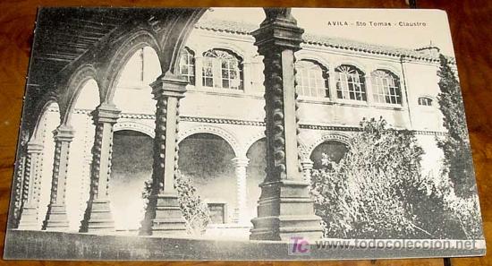 Postales: ANTIGUA POSTAL DE AVILA - STO. TOMAS - CLAUSTRO - NO CIRCULADA - ED. LUCAS-MARTIN.