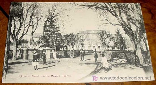 Postales: ANTIGUA POSTAL DE AVILA - PASEO DOS DE MAYO O RECREO - NO CIRCULADA - ED. LUCAS-MARTIN.