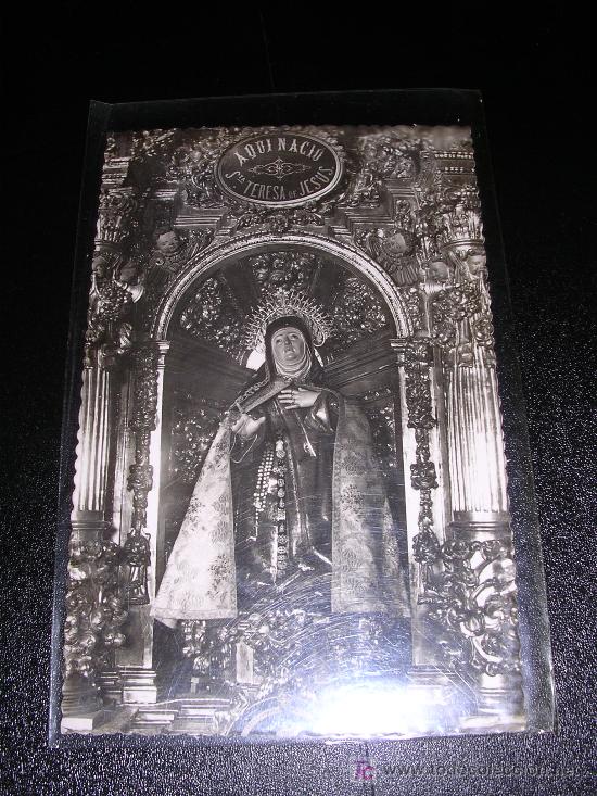 Postales: 10 AVILA, IGLESIA DE SANTA TERESA, IMAGEN LA SANTA