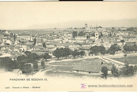 Postales: PANORAMA DE SEGOVIA III. HAUSER Y MENET. - Foto 1