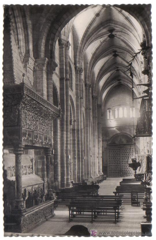 Postales: AVILA - BASILICA DE SAN VICENTE, NAVE CENTRAL. EDICIONES GARCIA GARRABELLA N&ordm; 44