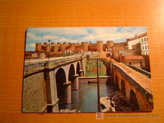 Postales: POSTAL AVILA RIO ADAJA Y MURALLAS