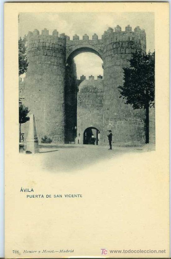 Postales: POSTAL AVILA PUERTA DE SAN VICENTE