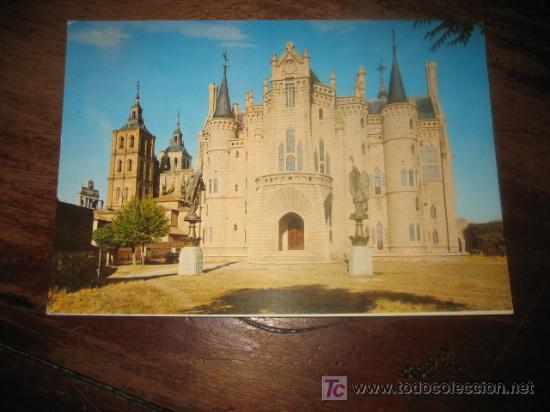 Postales: ASTORGA   PALACIO EPISCOPAL Y TORRE DE LA CATEDRAL - Foto 1